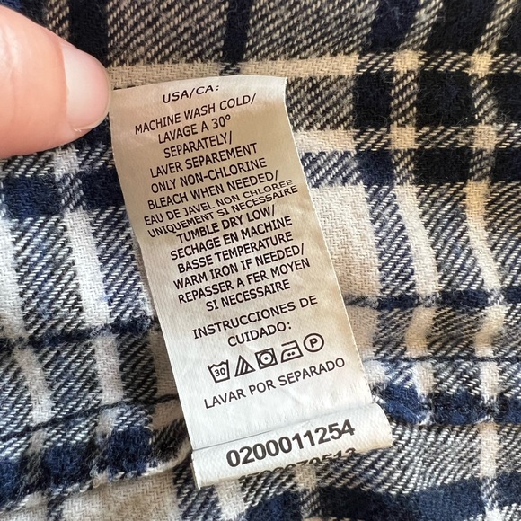 Chaps Men’s Long-Sleeve Button-Down Flannel Top; Size X-Large - Picture 12 of 13